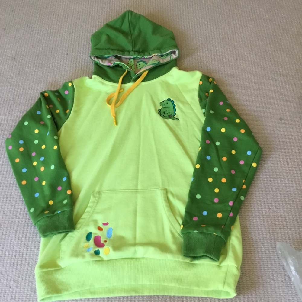 Moriah Elizabeth Pickle The dinosaur Hoodie Kids Large